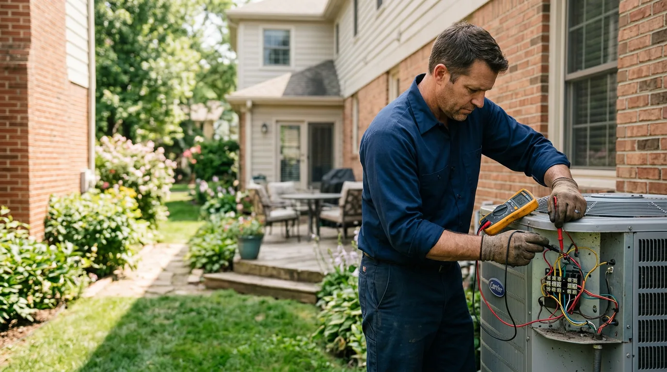 HVAC technician working near Hecker, IL